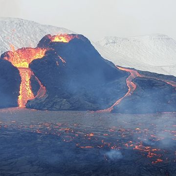 התפרצות הר הגעש Fagradalsfjall פאגראדלספיאטל